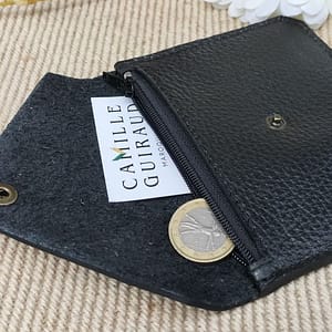 Porte-monnaie enveloppe noir