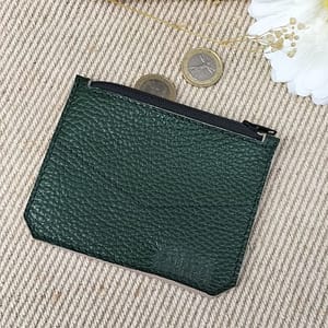 Porte-monnaie vert sombre