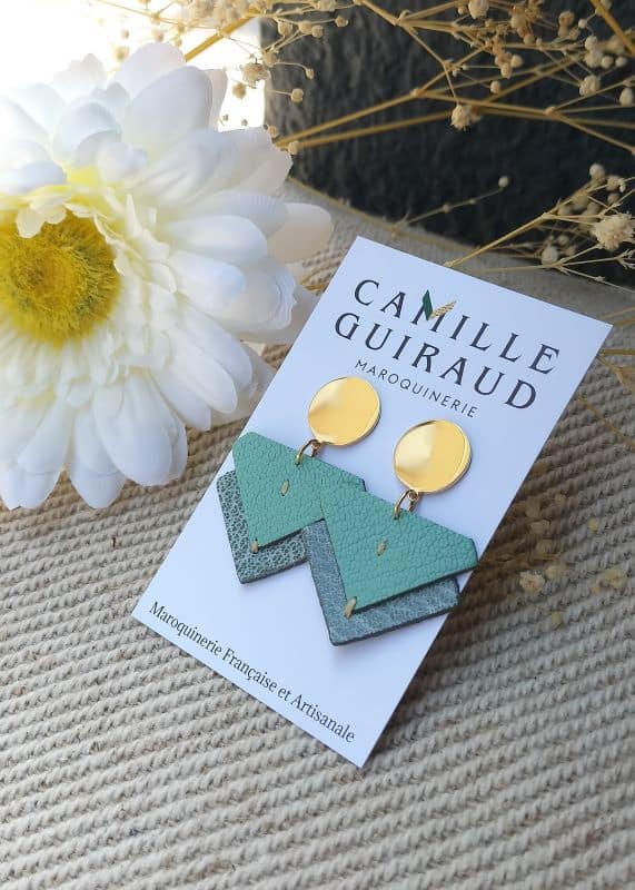 Boucles Suzanne vert d'eau