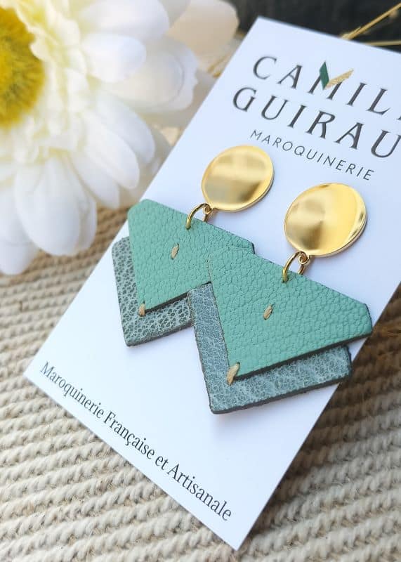 Boucles Suzanne vert d'eau